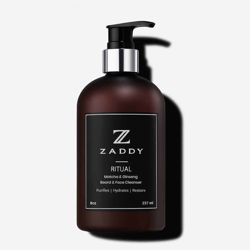 Ritual Beard & Facial Cleanser | Ginseng & Matcha Cleanser – Zaddy™️